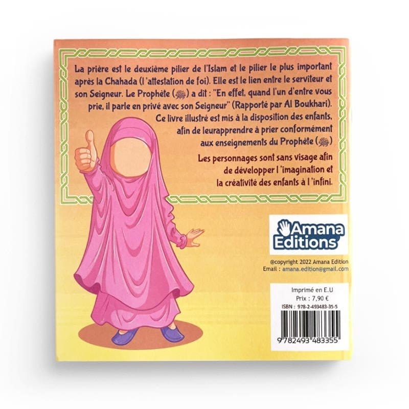 Comment faire la prière (version fille) Amana Livre Islam Enfant 9782493483355 Librairie Musulmane Al-imen