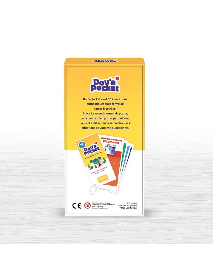 Dou’a Pocket - 50 jolies cartes d’invocations (Arabe, Français & Phonétique) - Educatfal - Al-Bayyinah