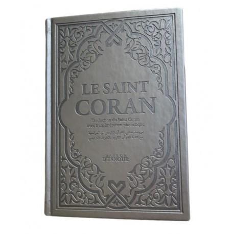 Le Saint Coran Argenté - Couverture Daim - Pages Arc-En-Ciel - Français-Arabe-Phonétique - Maison Ennour Maison d'Ennour Coran / Qur'an > Arabe Français Phonétique 86680877 Librairie Musulmane Al-imen