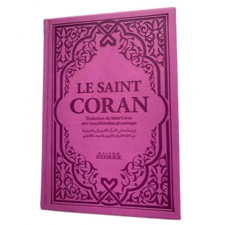 Le Saint Coran mauve - Couverture Daim - Pages Arc-En-Ciel - Français-Arabe-Phonétique - Maison Ennour Maison d'Ennour Coran / Qur'an > Arabe Français Phonétique 87270701 Librairie Musulmane Al-imen