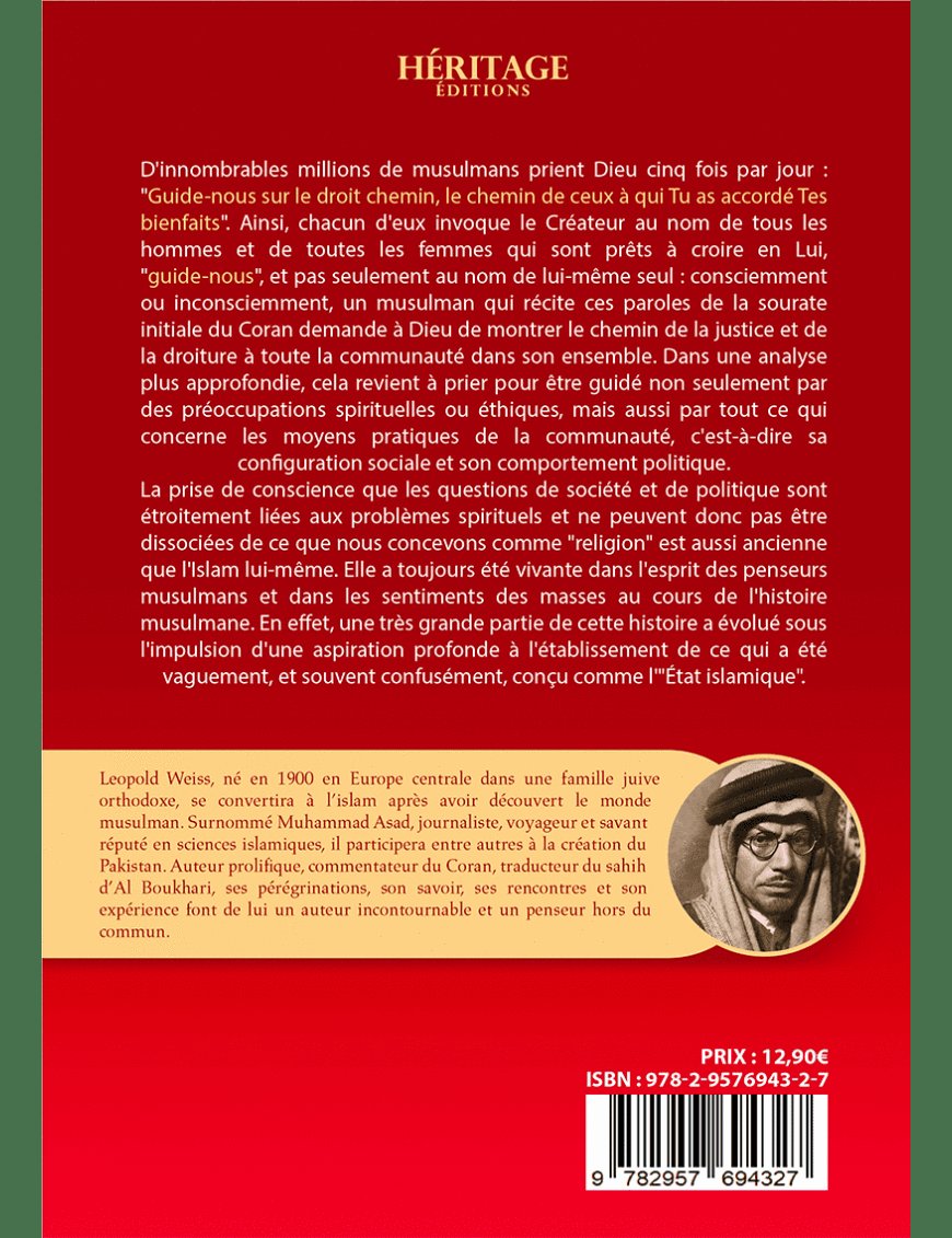 Les principes de l'Etat et du gouvernement en islam - Muhammad Asad - Héritage - Al-Bayyinah Al-Bayyinah Livre > Islam > Essai 9782957694327 Librairie Musulmane Al-imen