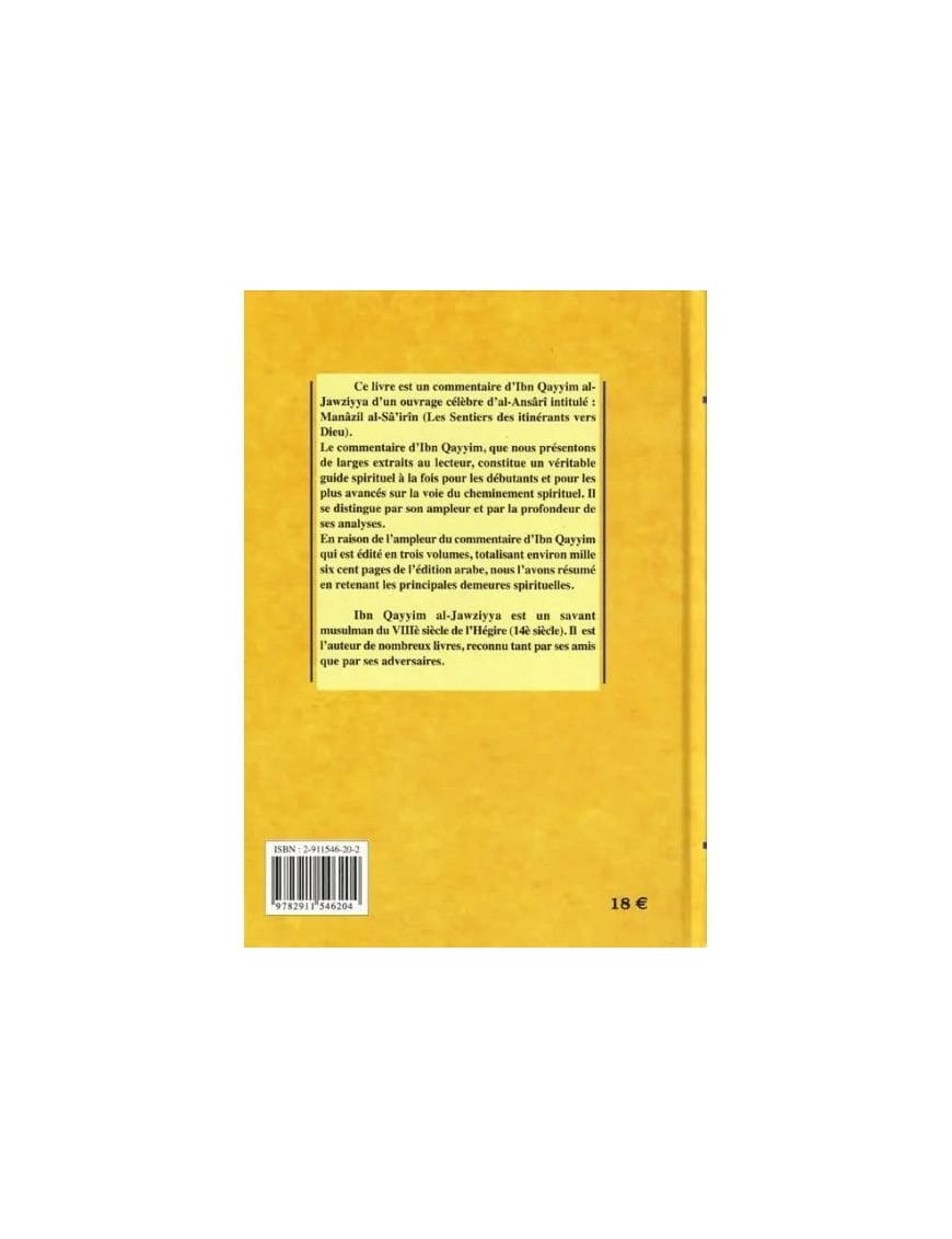 Les sentiers des itinérants - Ibn al Qayyim - Universel - Éditions Universel Universel Livre > Islam 9782911546204 Librairie Musulmane Al-imen