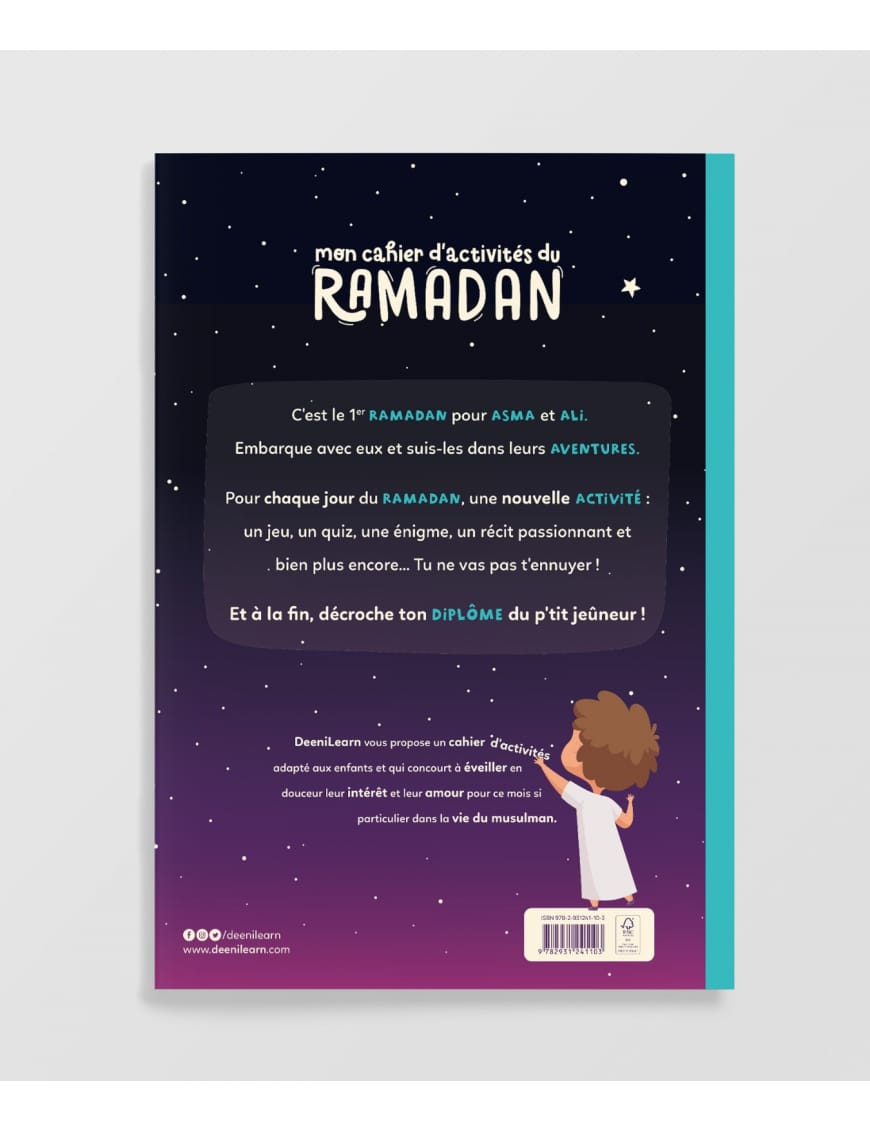 Mon cahier d'activités du ramadan - dès 6 ans - DeeniLearn - DeeniLearn DeeniLearn Livre > Islam > Ramadan 9782931241103 Librairie Musulmane Al-imen