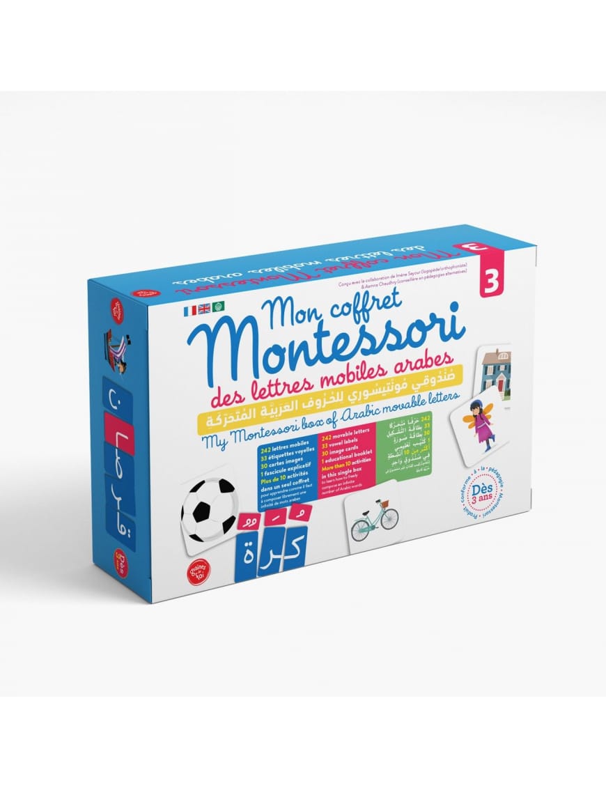 Mon coffret Montessori des lettres mobiles arabes (3) - Graines de Foi - Graines de Foi Graines de Foi Jeu Islam 9782492027109 Librairie Musulmane Al-imen