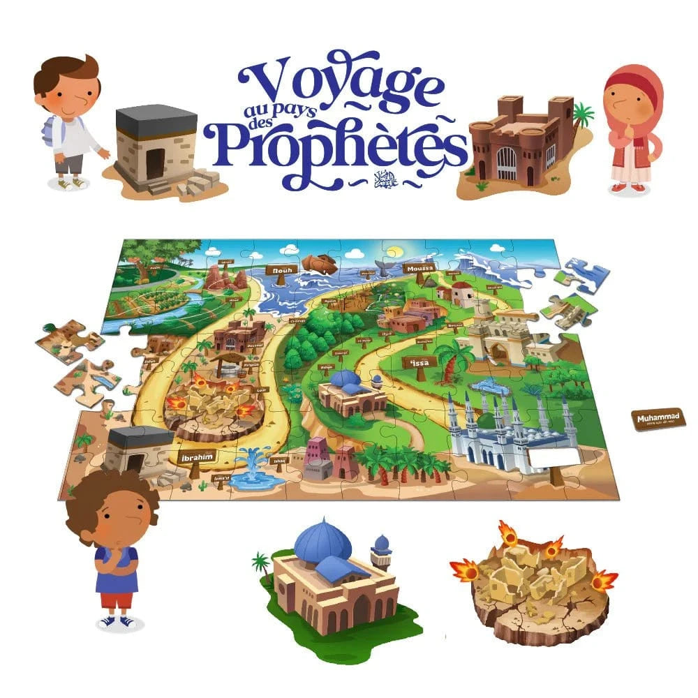 Puzzle : Voyage au pays des Prophètes Learning Roots Jeu Islam 9781914211157 Librairie Musulmane Al-imen
