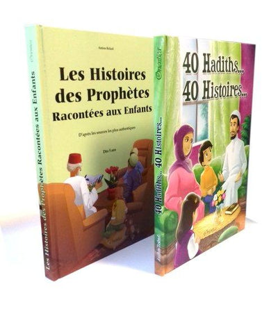 Pack Histoire : 40 Hadiths... 40 Histoires... + Les Histoires des Prophètes Racontés aux Enfants (2 livres cartonnés en édition de luxe)