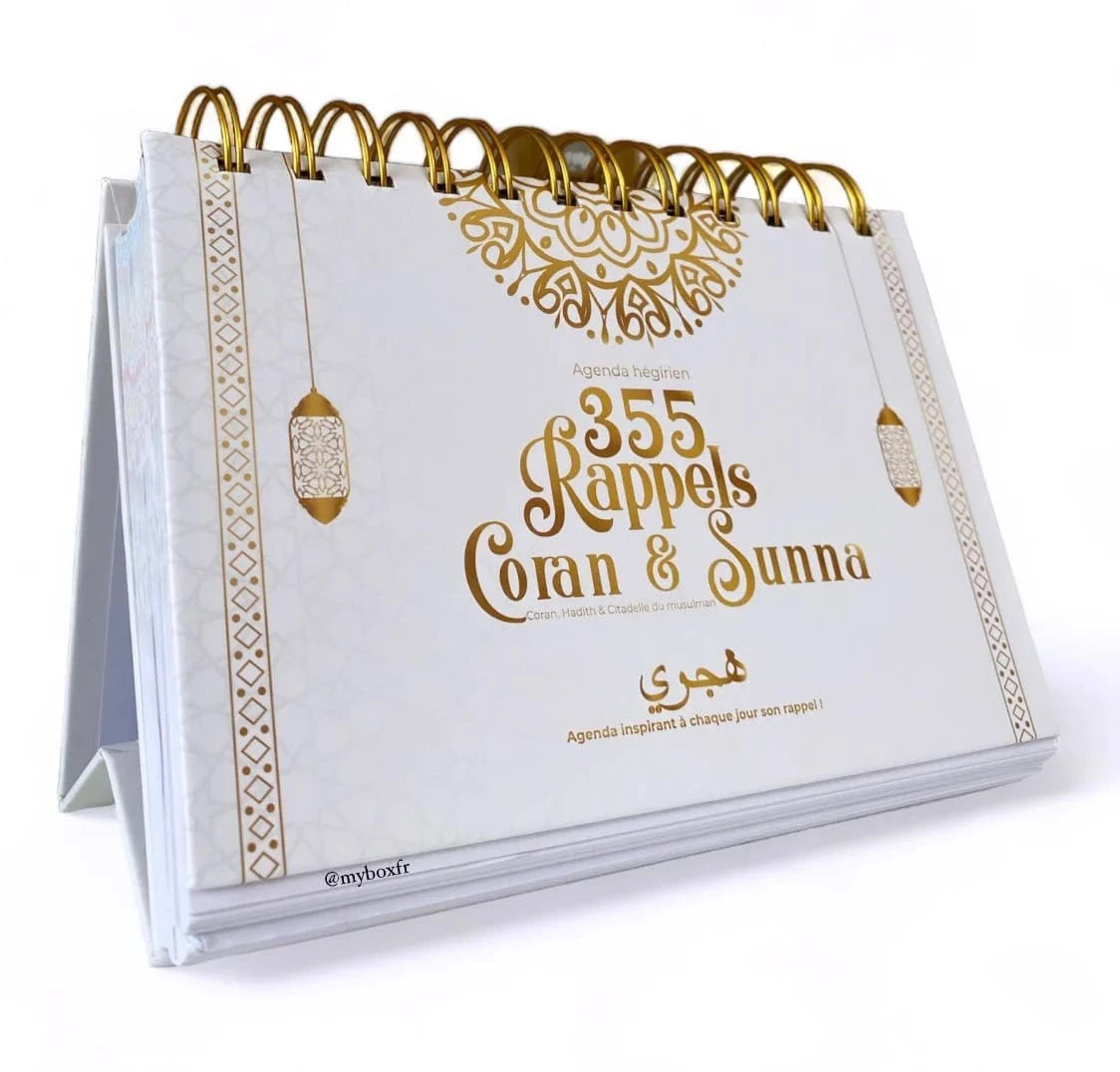 355 rappels Coran et Sunna Sana Calendriers, organiseurs et agendas Blanc 01234567890128 Librairie Musulmane Al-imen