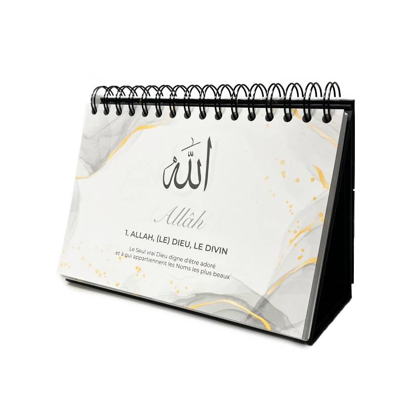 99 noms d'Allah - Mieux Le connaître pour mieux L'adorer - Calendrier chevalet Al-Hadîth Calendriers, organiseurs et agendas Librairie Musulmane Al-imen