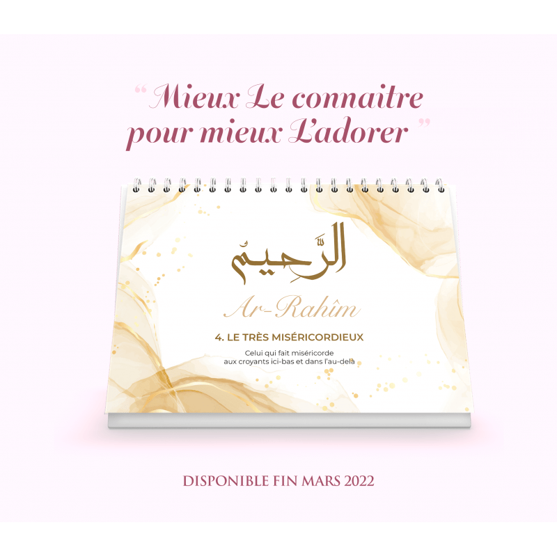 99 noms d'Allah - Mieux Le connaître pour mieux L'adorer - Calendrier chevalet Al-Hadîth Calendriers, organiseurs et agendas Librairie Musulmane Al-imen