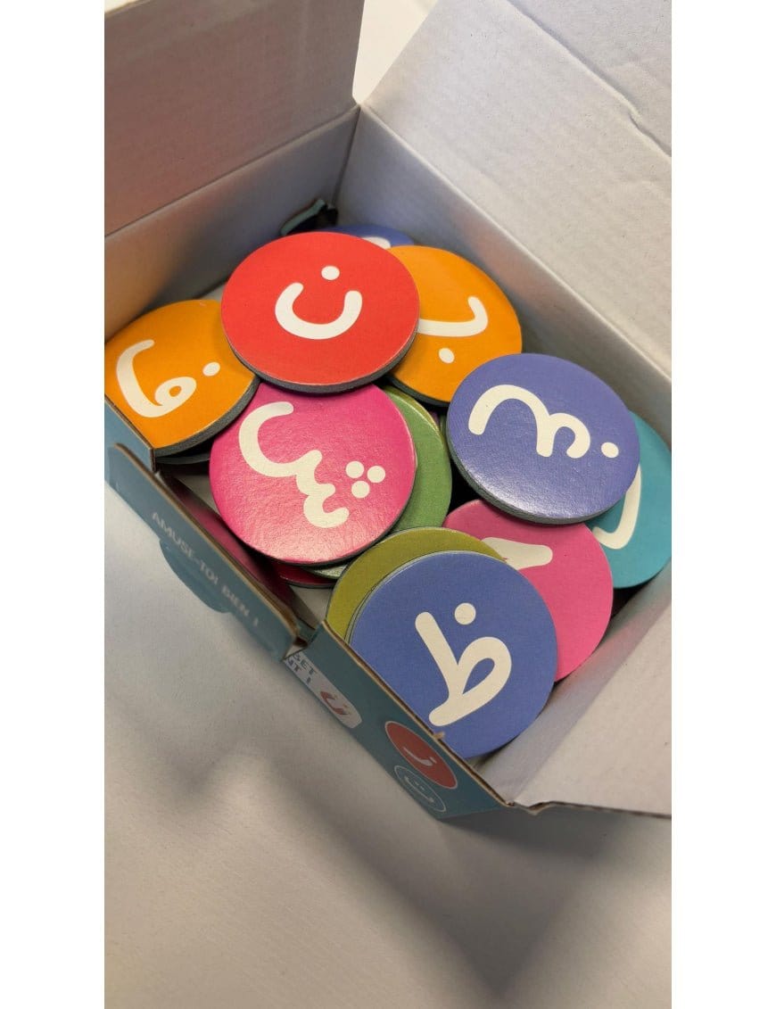 Alif Ba Magnets - Kit éducatif pour apprendre l'alphabet arabe avec magnets colorés - Dès 3 ans - DeeniLearn DeeniLearn Jeu Islam 9782931241127 Librairie Musulmane Al-imen