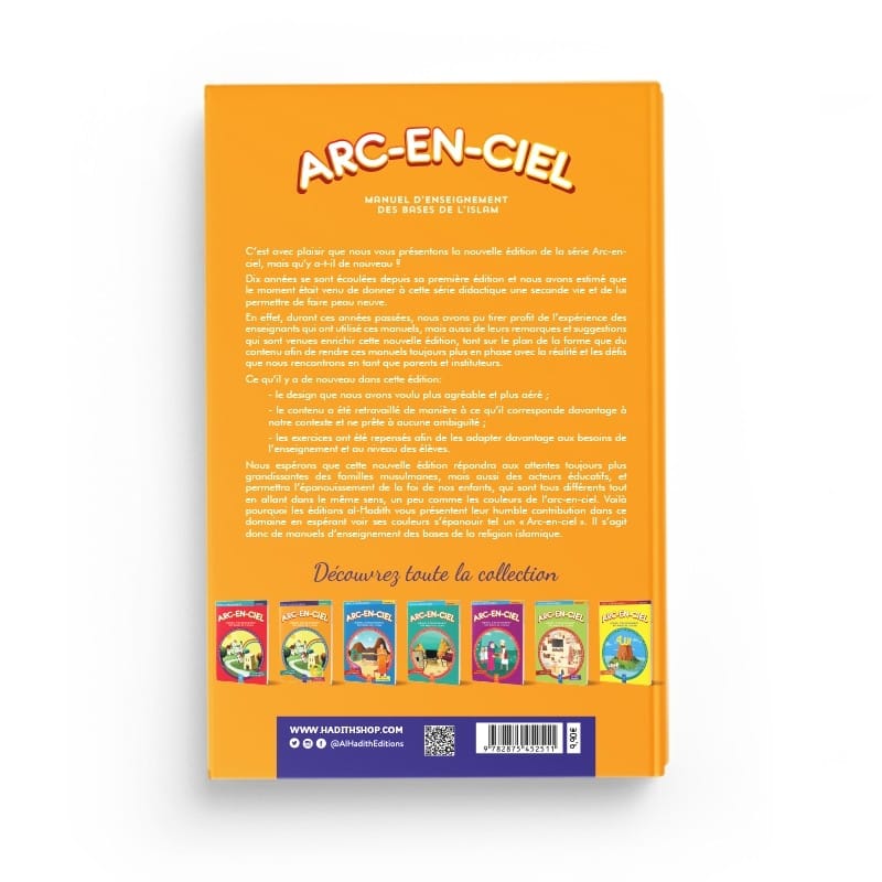 Arc-en-ciel 2 - Manuel d'enseignement des bases de l'Islam - Editions Al-Hadîth Al-Hadîth Livre Islam Enfant 9782875452511 Librairie Musulmane Al-imen