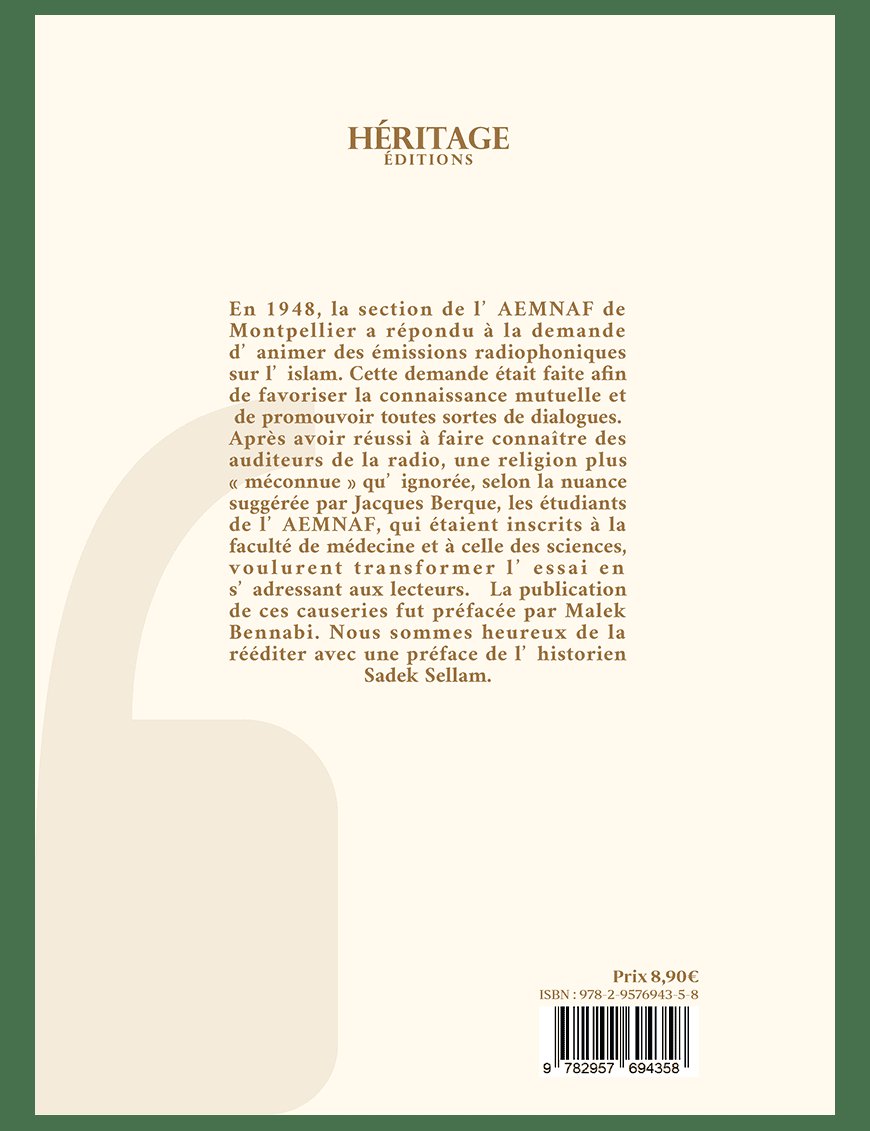 Causeries sur l'islam - collectif - Héritage éditions - Al-Bayyinah Al-Bayyinah Livre > Islam > Essai 9782957694358 Librairie Musulmane Al-imen