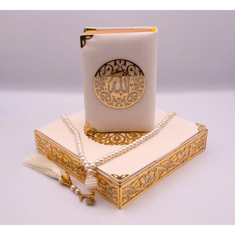 Coffret cadeau Al - imen : Box (Saint Coran Arabe de Poche + Chapelet) disponible chez Al - imen