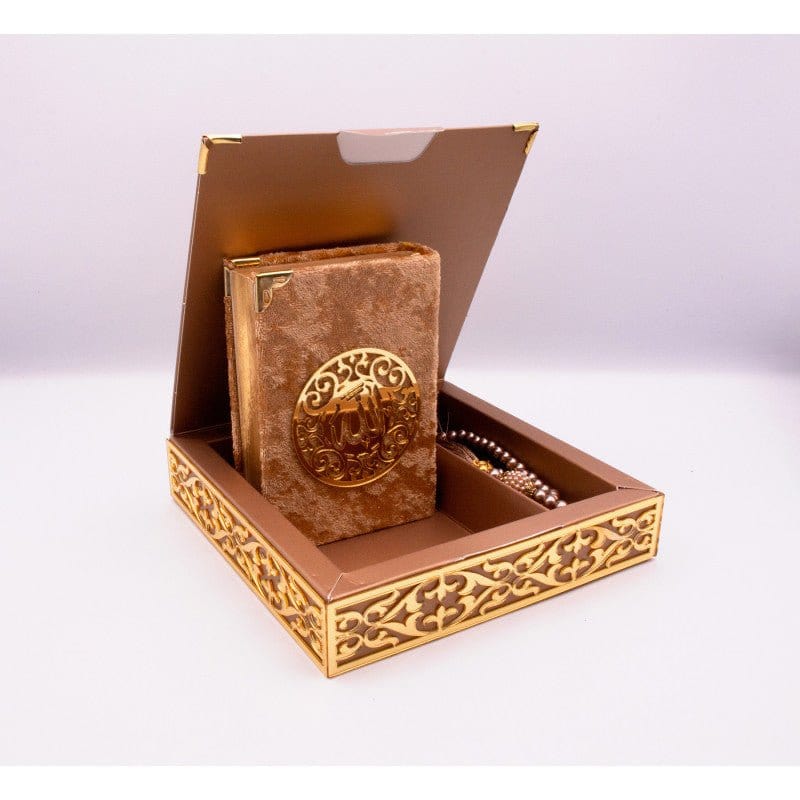 Coffret cadeau Al-imen : Box (Saint Coran Arabe de Poche + Chapelet) Librairie Al-imen Cadeaux Librairie Musulmane Al-imen