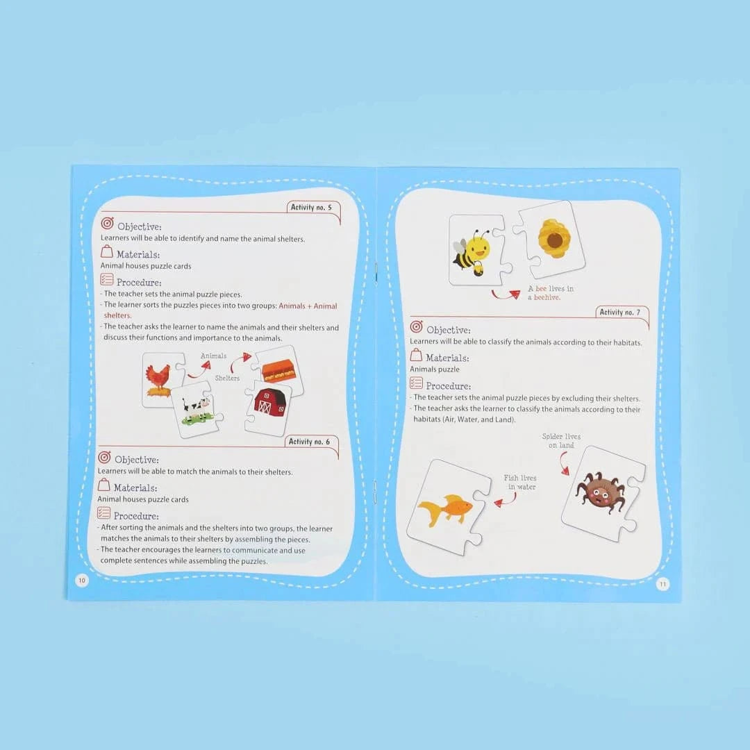 حقيبة مونتيسوري التعليمية الأولى: الحيوانات (بيئاتها - بيوتها - صغارها) Digital Future Jeu Islam 9786144950111 Librairie Musulmane Al-imen