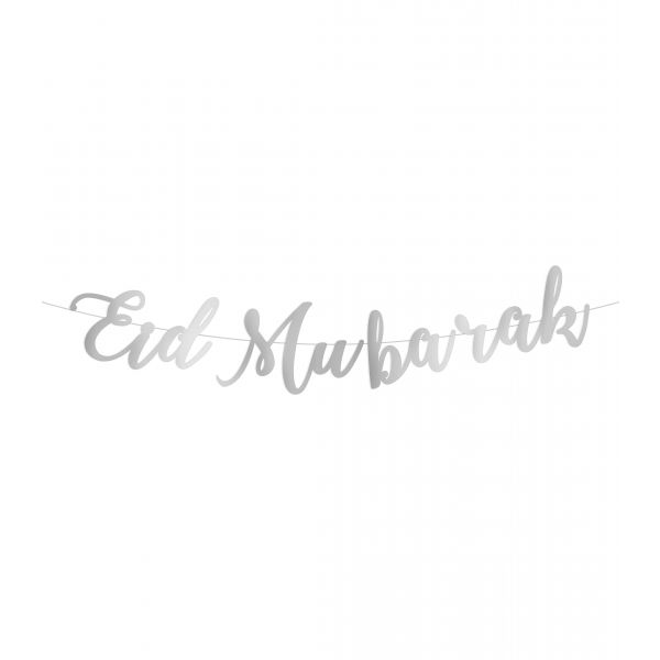 Guirlande Lettres - Eid Mubarak Argent Al - imen