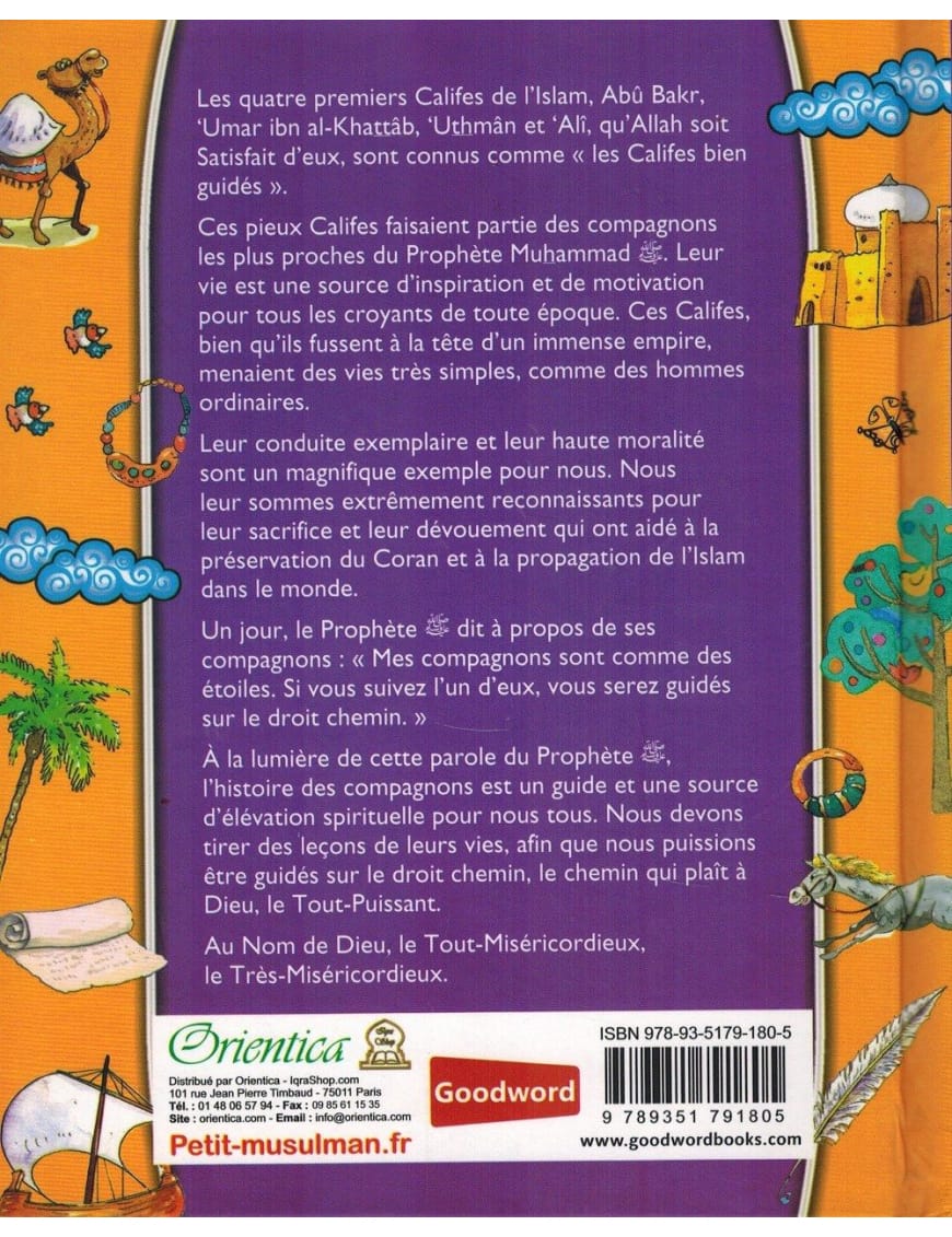 Histoires des Compagnons pour les enfants - Les Califes  bien guidés - Orientica - Sana Sana Livre Islam Enfant 9782356330055 Librairie Musulmane Al-imen