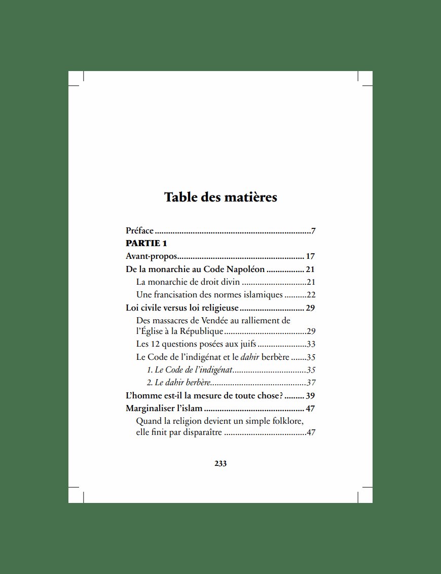 La place de l'Islam en France (version intégrale) - Thomas Sibille - Editions Héritage - Al-Bayyinah Al-Bayyinah Livre > Islam > Essai 9782957649105 Librairie Musulmane Al-imen