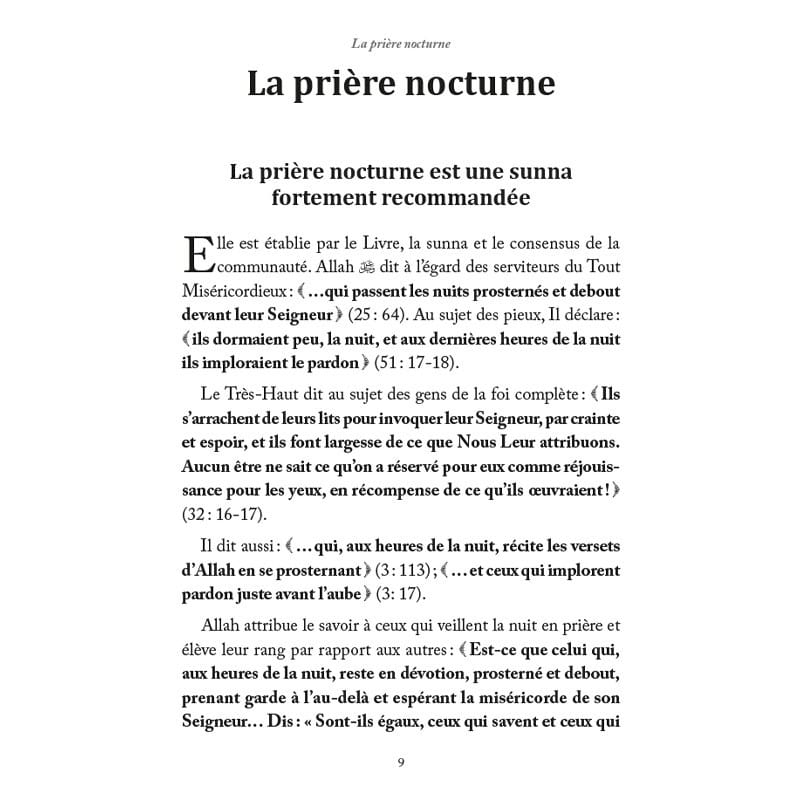 La prière nocturne - Saîd al-Qahtânî - éditions Al-Hadîth Al-Hadîth Livres > Islam > Prière (Salat) 9782875450937 Librairie Musulmane Al-imen