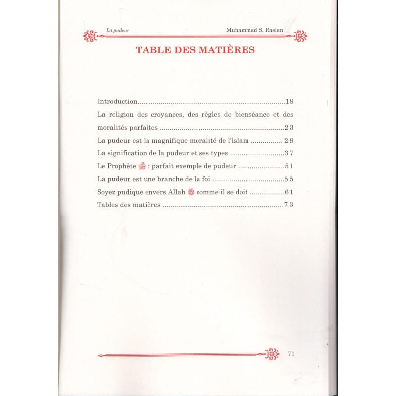 La Pudeur - Pieux Prédécesseurs Pieux Prédécesseurs Livres > Islam 9782959265044 Librairie Musulmane Al-imen