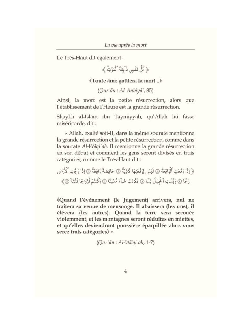 La vie après la mort (Tiré d'Al-Irshad) - Shaykh Al-Fawzân - Al Bayyinah Al-Bayyinah Livre > Islam > Tawhid / Aqidah (Croyance) 9782919455645 Librairie Musulmane Al-imen