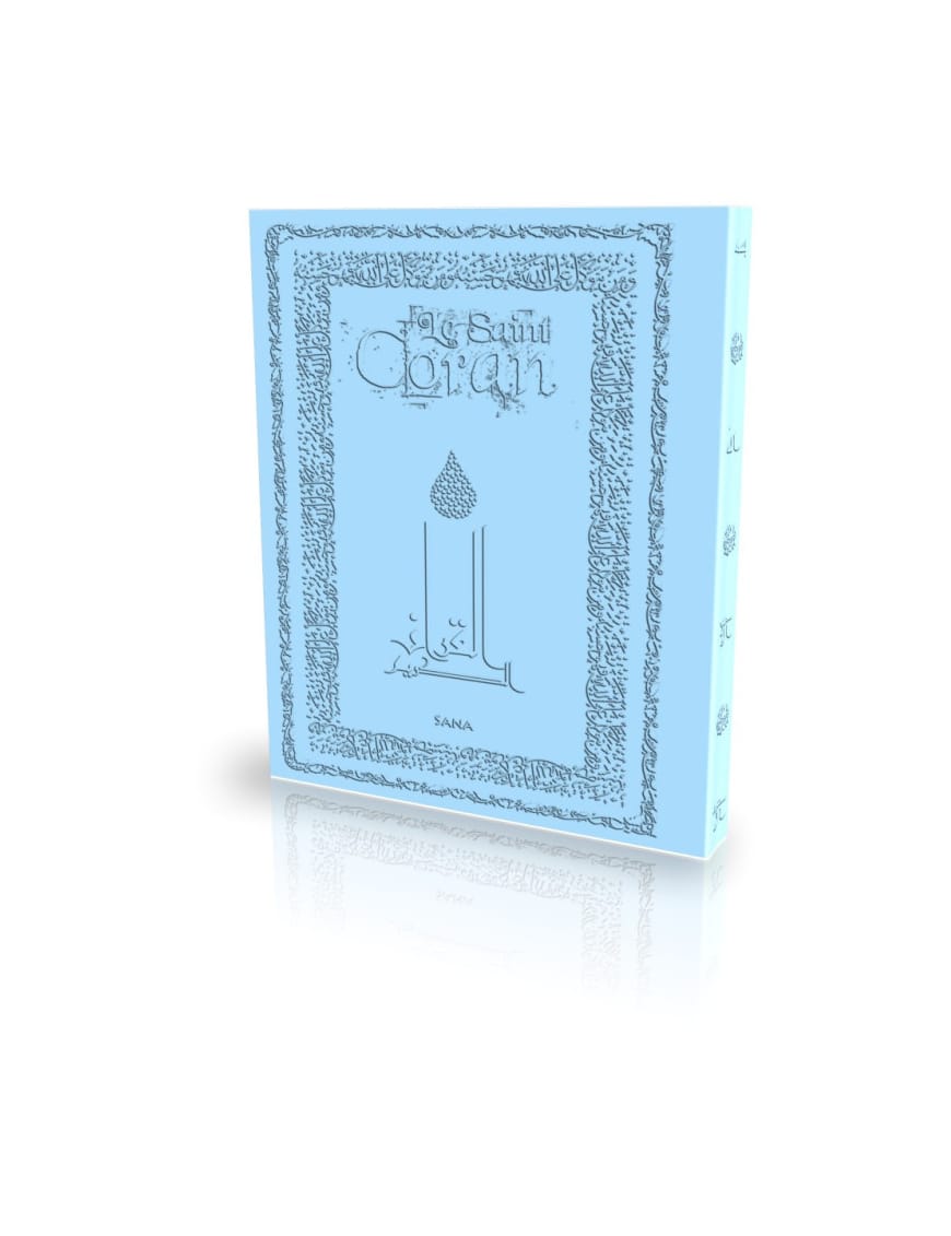 Le coran - traduit et annoté par Abdallah Penot - couv daim souple - bleu ciel - Sana Sana Coran 9782356335227 Librairie Musulmane Al-imen