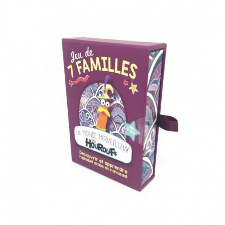 Le jeu des 7 familles du monde des Houroufs - alphabet arabe Houroufs Jeu Islam 9782956820017 Librairie Musulmane Al-imen