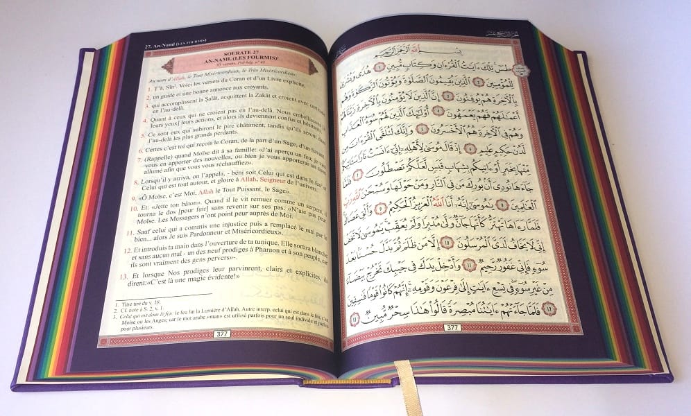 « Le Noble Coran Arc-en-ciel Bilingue Français/Arabe » – vue 4