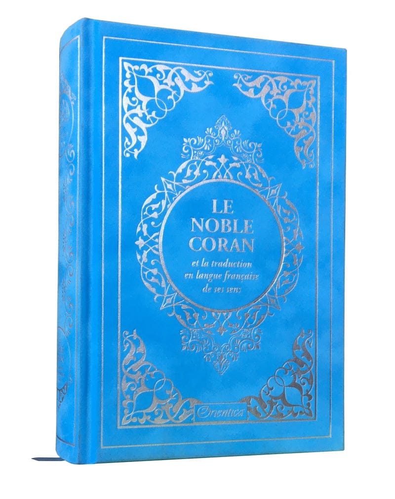 Le Noble Coran Bilingue Arabe/Français — Couverture Daim Bleu Ciel | Éditions Orientica | Livre Islam Orientica Coran 9782356352439 Librairie Musulmane Al-imen