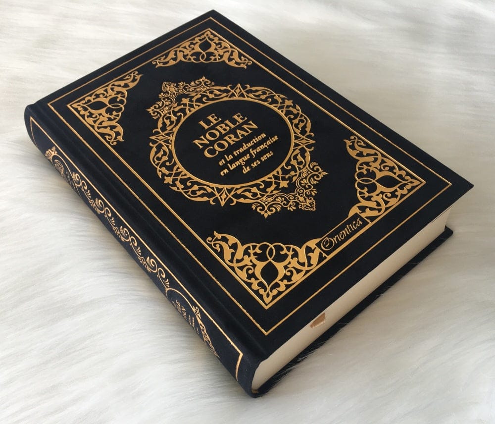 Le Noble Coran Bilingue Arabe-Français — Couverture Daim Noir Doré | Éditions Orientica | Livre Islam Orientica Livre > Islam 9782356359025 Librairie Musulmane Al-imen