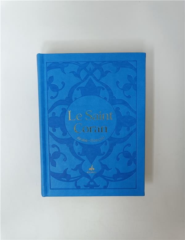 Le Saint Coran Bilingue (Arabe - Français) (Pages Dorures) - Al Bouraq Bleu Ciel Al - imen