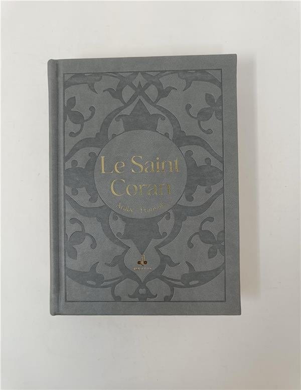 Le Saint Coran Bilingue (Arabe - Français) (Pages Dorures) - Al Bouraq Al Bouraq Coran Gris 9791022507288 Librairie Musulmane Al-imen