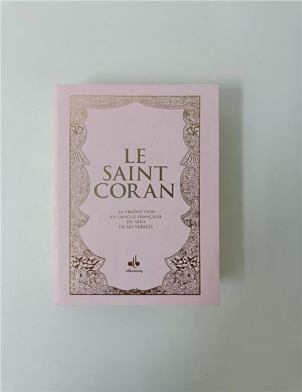 Le Saint Coran et la traduction en langue française du sens de ses versets (Poche) (Pages avec Tranche Dorée) Al Bouraq Coran Rose Clair 9791022508414 Librairie Musulmane Al-imen