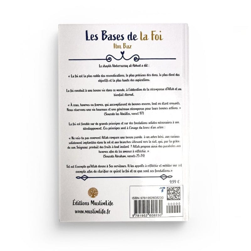 Les Bases de la Foi - Ibn Baz - Muslim Life MuslimLife Livre > Islam > Foi et Spiritualité 9781952608230 Librairie Musulmane Al-imen