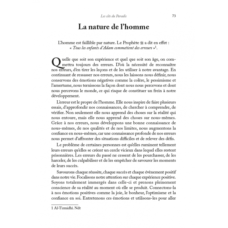 Les clés du Paradis - Mash'al al-Fallâhî - Éditions Al-Hadîth Al-Hadîth Livre > Islam 9782875453174 Librairie Musulmane Al-imen