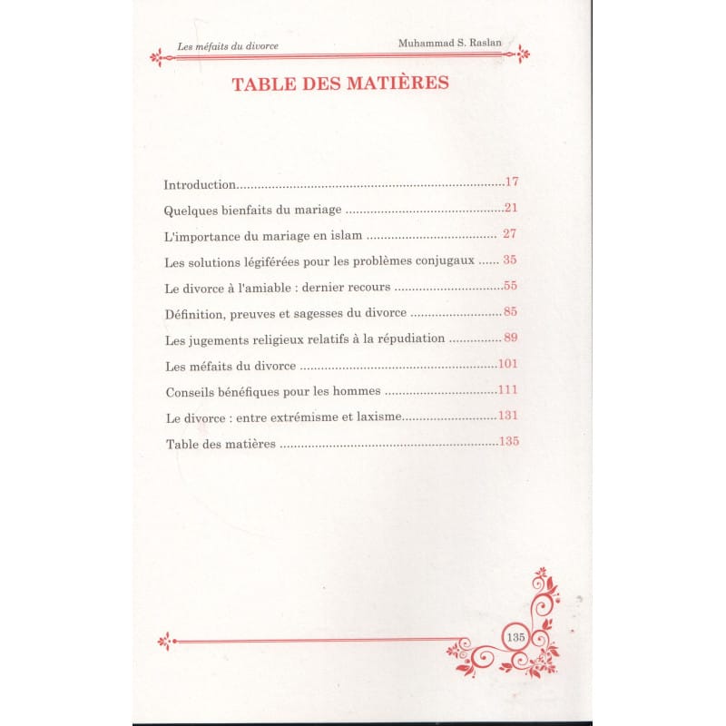 Les Méfaits du Divorce - Pieux Prédécesseurs Pieux Prédécesseurs Livres > Islam 9782959265037 Librairie Musulmane Al-imen