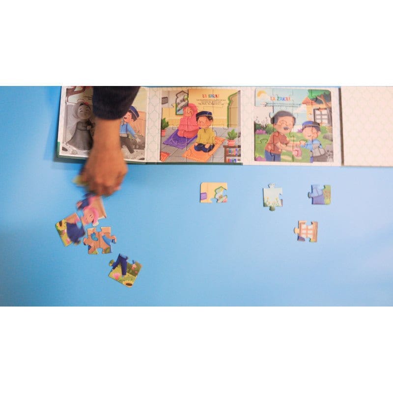 Livre Puzzle Magnétique : Les 5 Piliers de l'Islam (5 Puzzles Magnétiques en 1) Sana Jeu Islam 9782356337009 Librairie Musulmane Al-imen