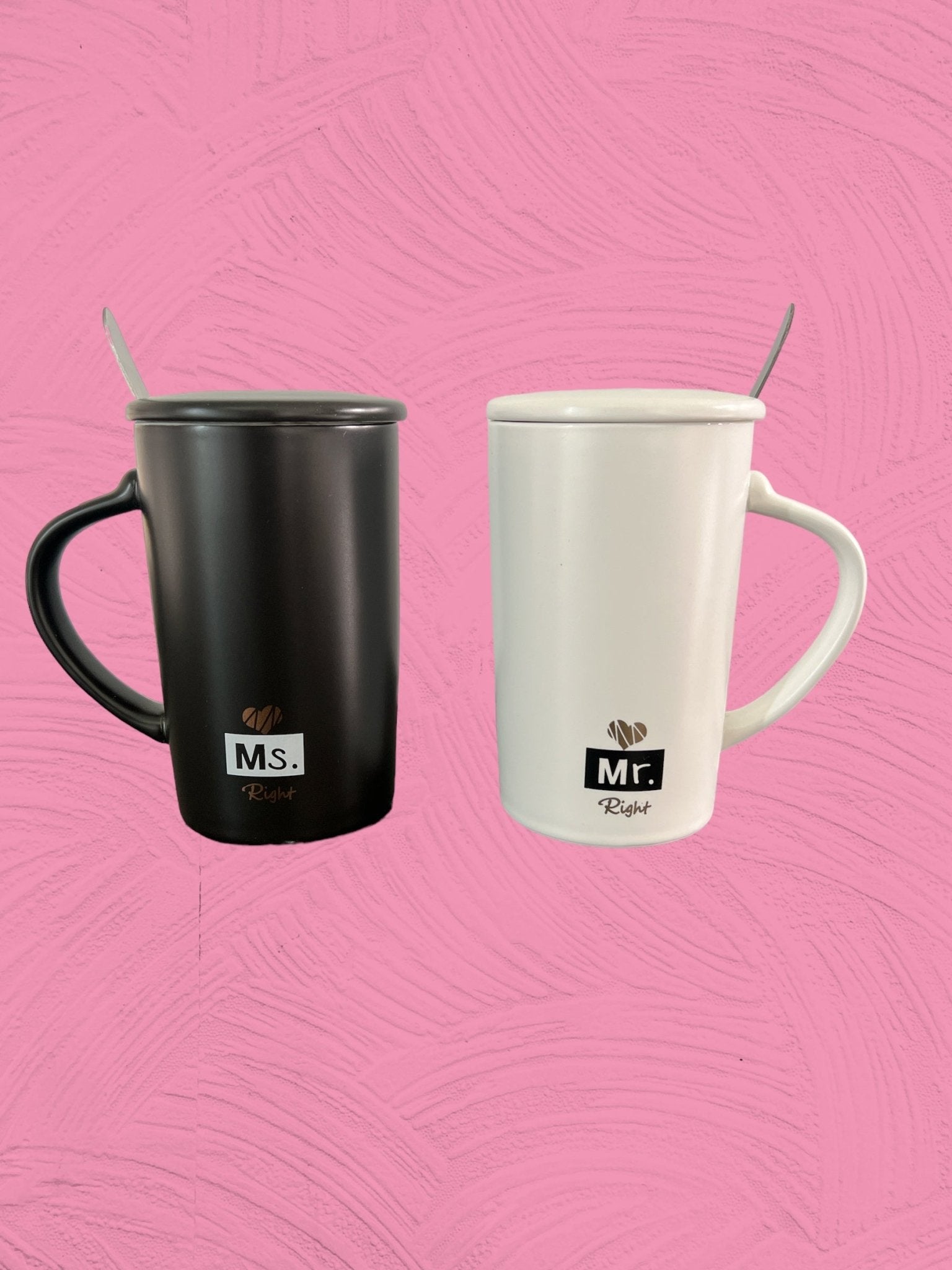 Lot de 2 tasses en céramique pour couple - 