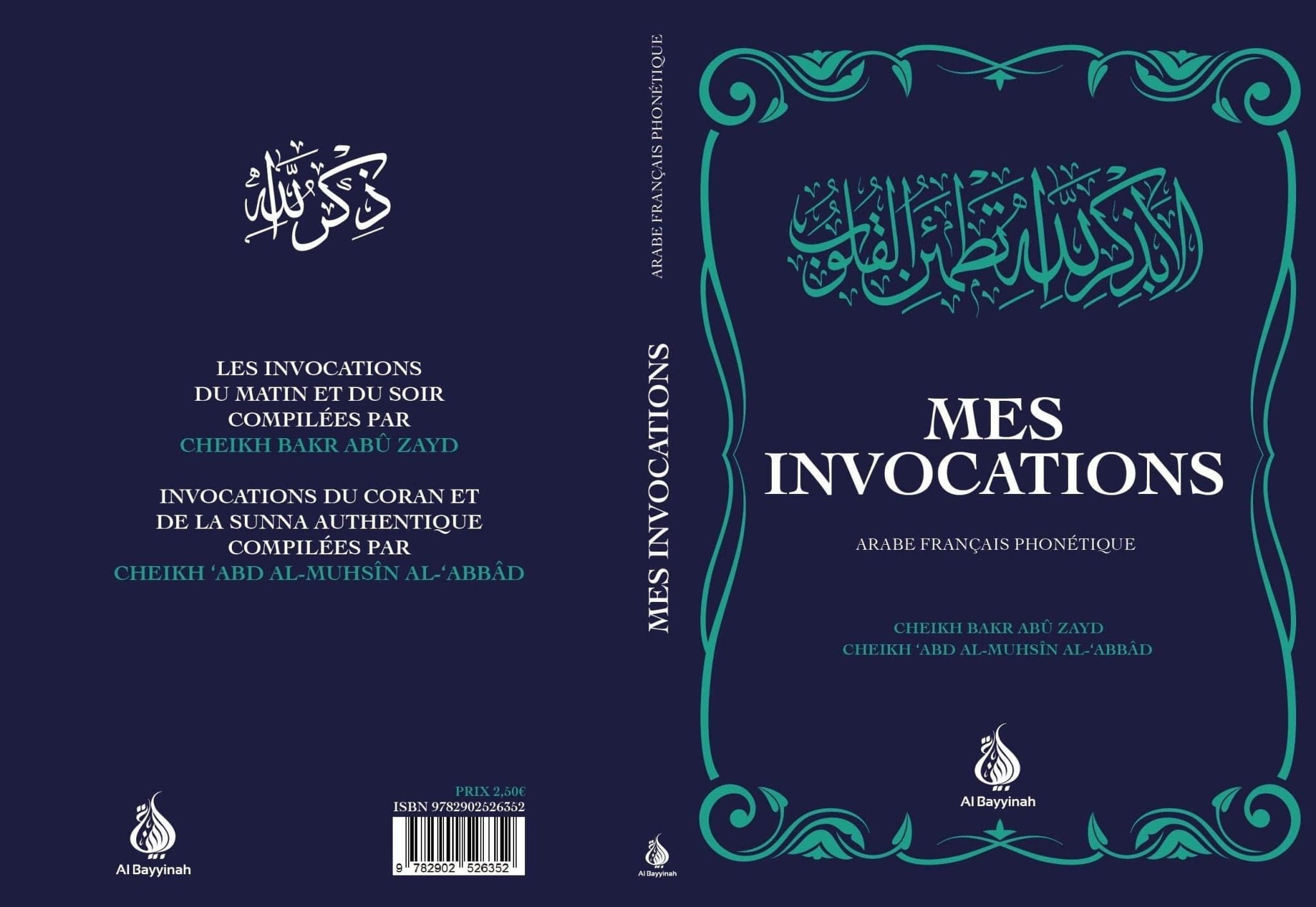 Mes invocations arabe français phonétique Al-Bayyinah Livre > Islam > Foi et Spiritualité 9782902526352 Librairie Musulmane Al-imen
