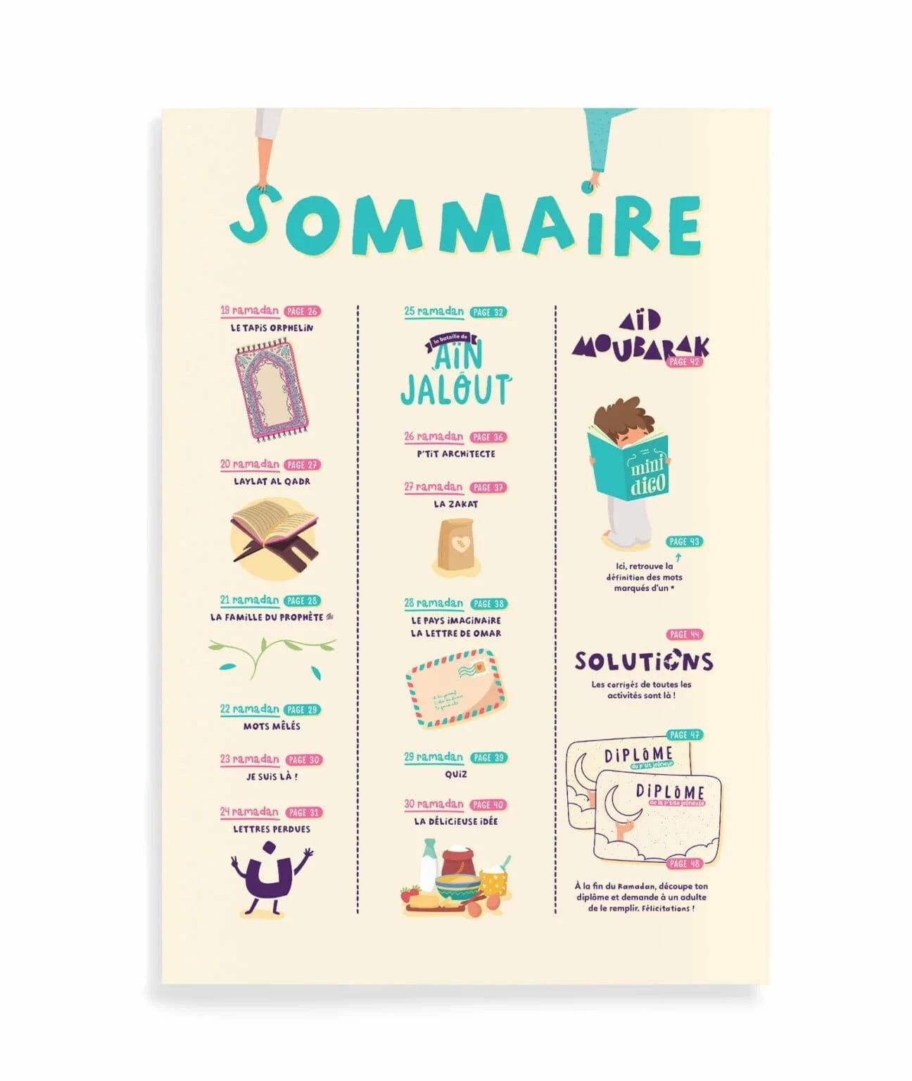 Mon cahier d'activités du Ramadan d'Ilyas El Mzabi & Mina DeeniLearn Livre > Islam > Ramadan 9782931241103 Librairie Musulmane Al-imen