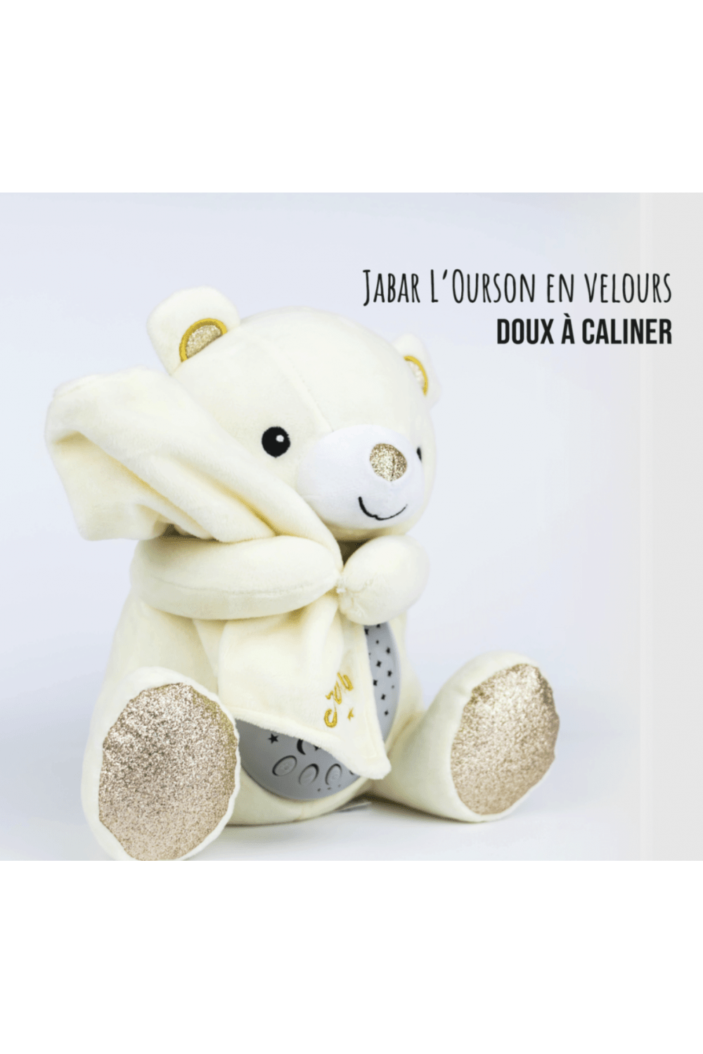 Nounours Jabar - Veilleuse coranique pour enfants avec capteur de pleurs et récitation du Coran Moominins Jeu Islam 770010754077 Librairie Musulmane Al-imen